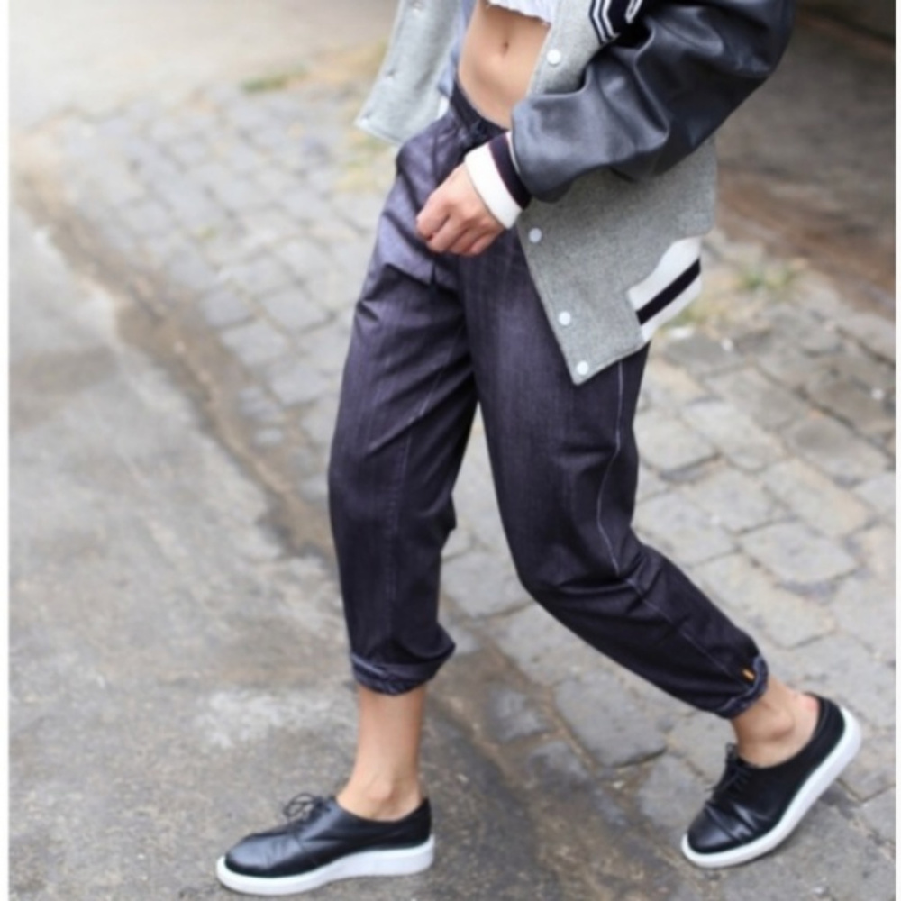Lucy Indigo Denim Do Everything Joggers NWT